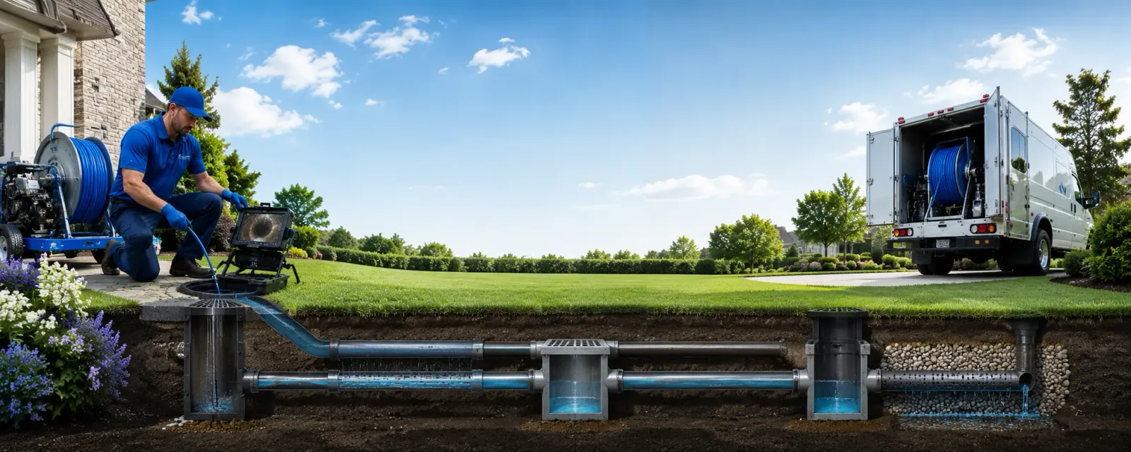Outdoor drain cleaning information for Clare, IA